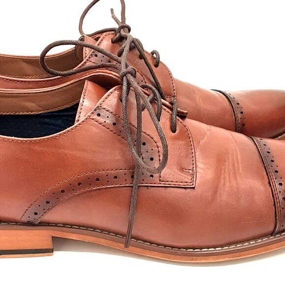 Ashford Hayes Men\'s Dress Shoe Size 11 Medium Brown Lace up, Oxford. Great pair main image 5